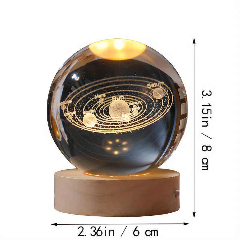 CozyGlow LED Crystal Ball Lamp