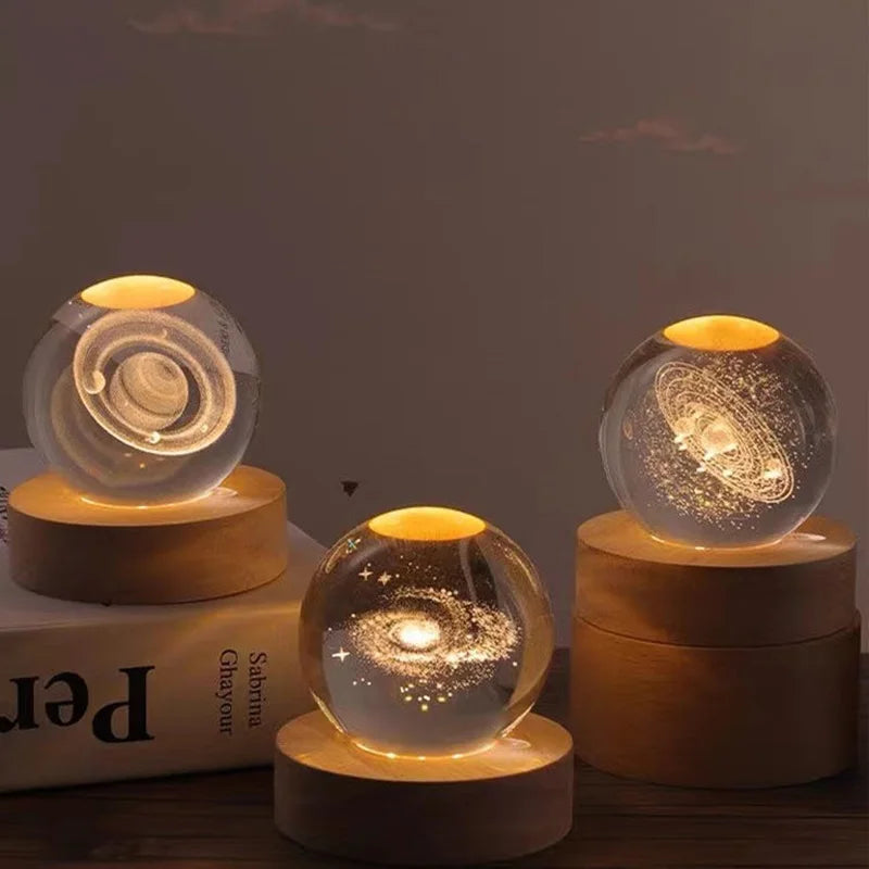 CozyGlow LED Crystal Ball Lamp