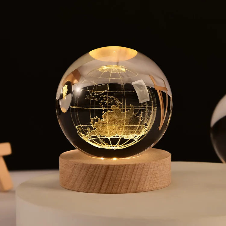 CozyGlow LED Crystal Ball Lamp