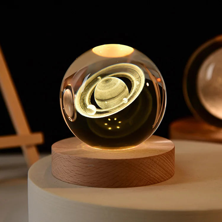 CozyGlow LED Crystal Ball Lamp