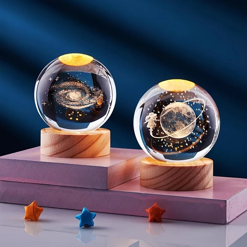 CozyGlow LED Crystal Ball Lamp
