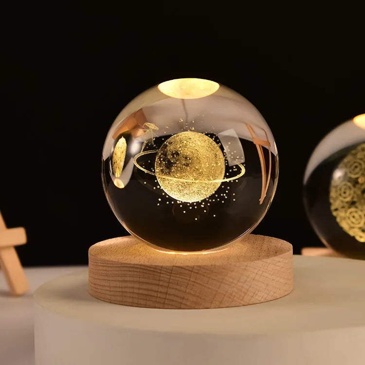 CozyGlow LED Crystal Ball Lamp