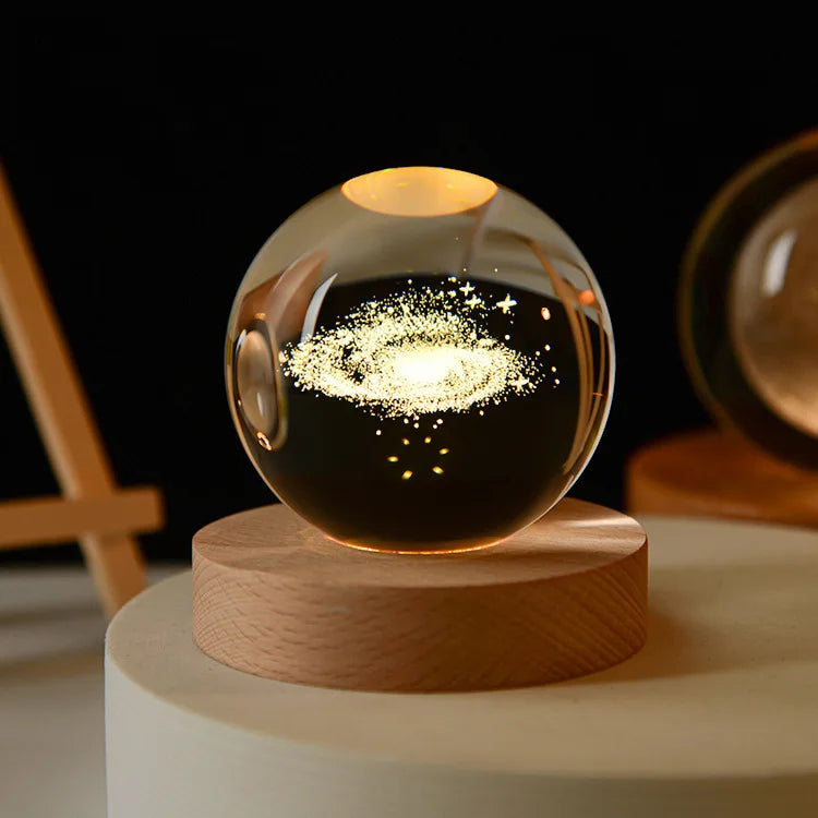 CozyGlow LED Crystal Ball Lamp