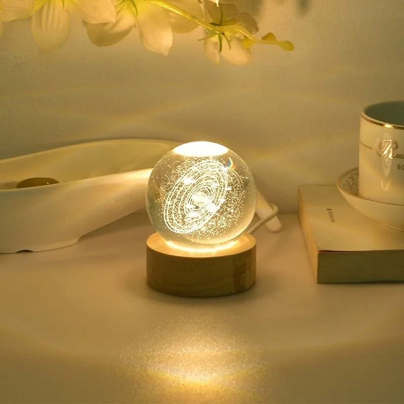 CozyGlow LED Crystal Ball Lamp