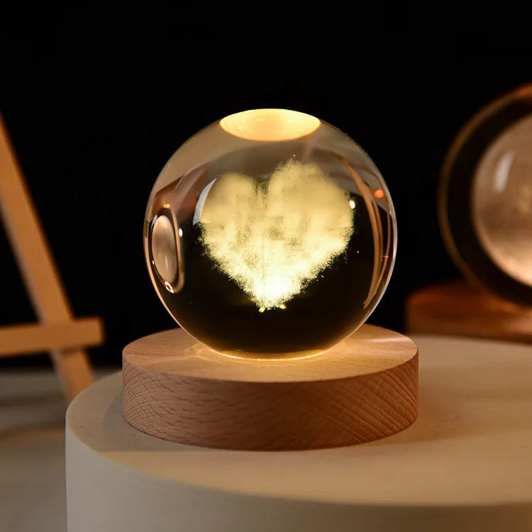 CozyGlow LED Crystal Ball Lamp